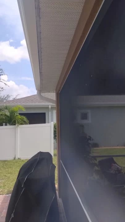 White Fascia and Soffit Gutters Cape Coral, FL